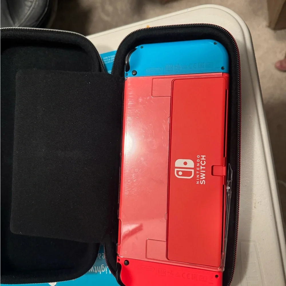 Nintendo Switch with Black Travel Case Bundle